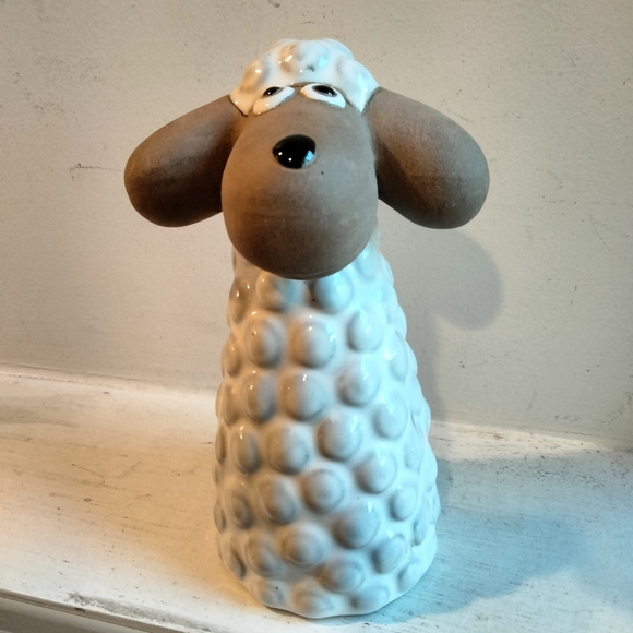 Vintage Accents Vintage Sheep Sculpture Cartoonized Wallace And